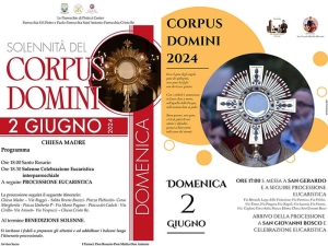 Solennità del Corpus Domini: il programma a Pisticci e Marconia