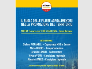 Incontro del M5s su filiere agroalimentari e loro ruolo nella promozione del territorio