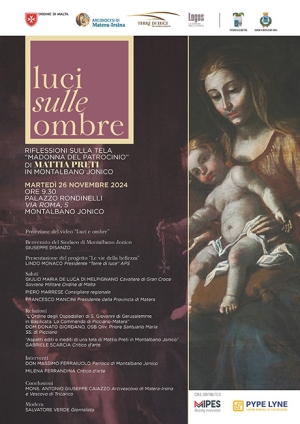 “Luci sulle Ombre”: convegno a Montalbano Jonico dedicato all’opera di Mattia Preti la Madonna del Patrocinio