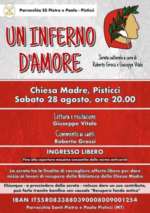 In Chiesa Madre “Un Inferno d’Amore” evento di sensibilizzazione culturale