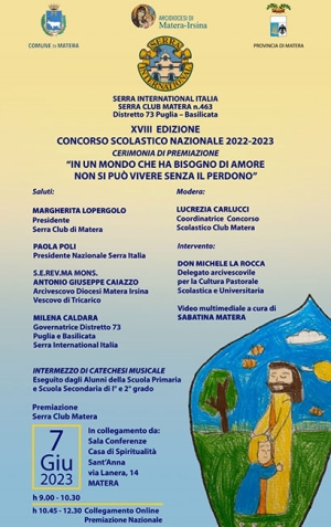 Mercoledì conclusione del concorso &quot;Il perdono e la pace a partire dal cuore dell&#039;uomo”