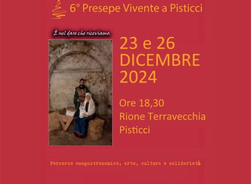 Le date del suggestivo Presepe Vivente di Pisticci