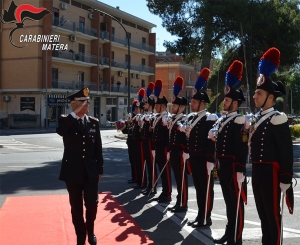Visita del generale Antonio De Vita al comando provinciale Carabinieri di Matera