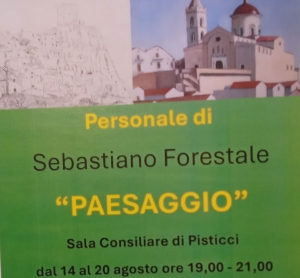 Dal 14 al 20 agosto interessante personale dell&#039;artista Sebastiano Forestale