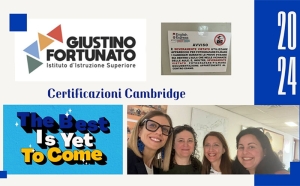 Sessione d’esame Cambridge al “Giustino Fortunato”