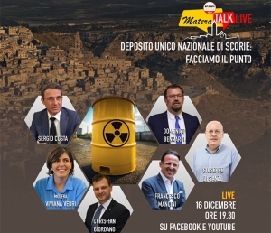 Deposito Scorie: Talk Live del M5S, oggi 16 dicembre h 19:30