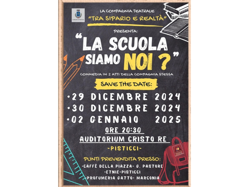 &quot;La scuola siamo noi?&quot;: torna l’appuntamento con l’associazione “Tra Sipario e Realtà”