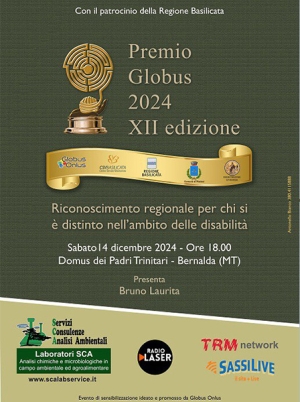 Sabato la 12esima edizione del Premio Globus