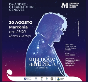 A Marconia “Una notte di musica d’autore” con l’orchestra sinfonica di Matera