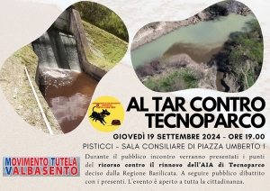 Convegno a Pisticci sul ricorso al Tar contro il rinnovo Aia di Tecnoparco