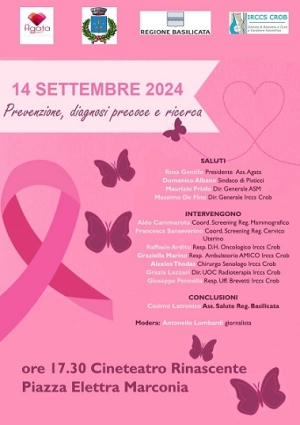 Associazione Agata e Crob insieme contro il cancro: eventi a Marconia e Rionero in Vulture