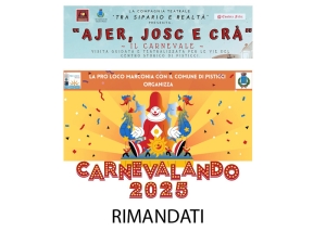 Rimandati gli appuntamenti carnevaleschi del weekend