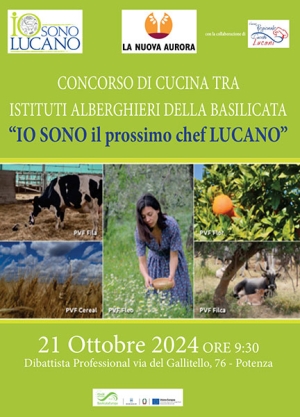 Il 21 ottobre la prima edizione del concorso “Io sono il prossimo chef lucano”