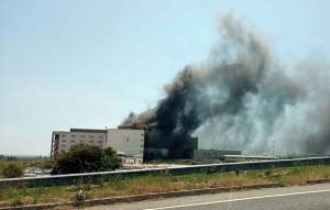 Incendio all’ospedale Miulli di Acquaviva delle Fonti