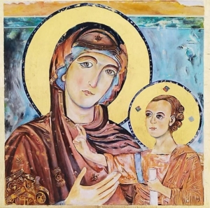 L’E.P.L.I. omaggia la Madonna della Bruna con un dipinto realizzato dall’artista Maria Teresa Romeo