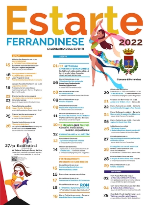 “Estarte 2022”: gli eventi dell’estate ferrandinese