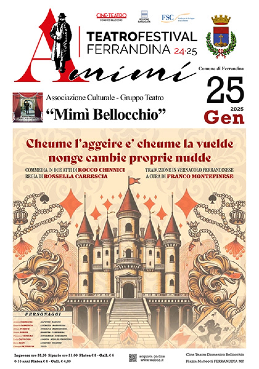 Teatro Festival Ferrandina - A Mimì presenta il Gruppo Teatro Bellocchio