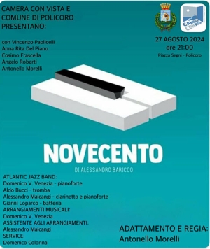 &quot;Novecento&quot; di Baricco entra in scena a Policoro