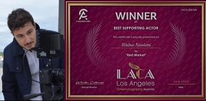 Walter Nicoletti miglior attore non protagonista ai Los Angeles Cinematography Awards 2022