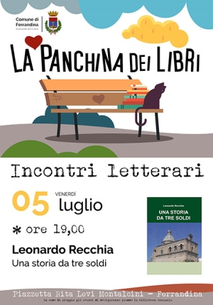 Con Leonardo Recchia e la sua “Una storia da tre soldi”, si conclude &quot;La panchina dei libri&quot;