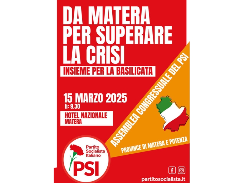 A Matera si riunisce il PSI