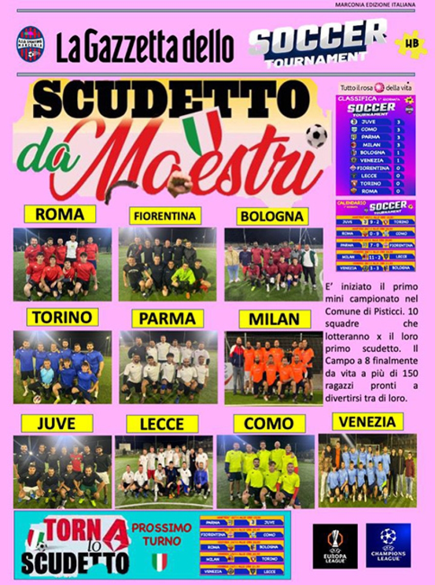 In svolgimento il &quot;Soccer Tournament&quot;. A Marconia tutti pazzi per il calciotto