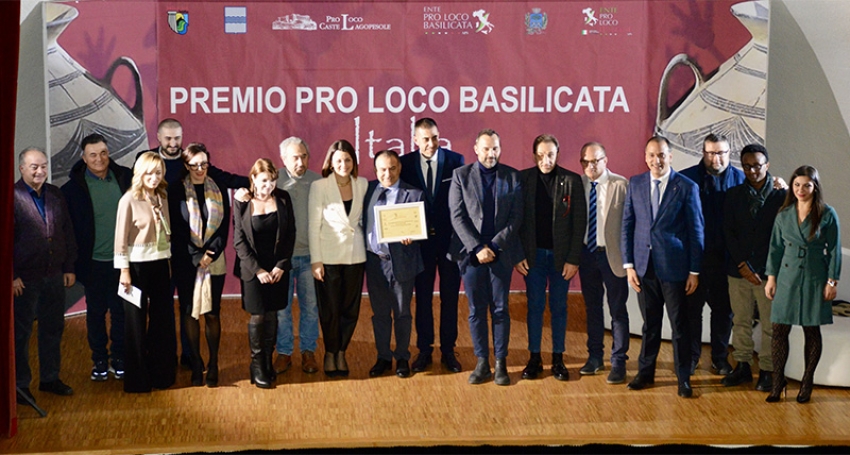 Emozioni al premio Pro Loco Basilicata Italia. Foto