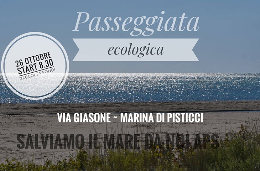 Sabato 26 ottobre appuntamento con l’Associazione Salviamo il mare da noi APS